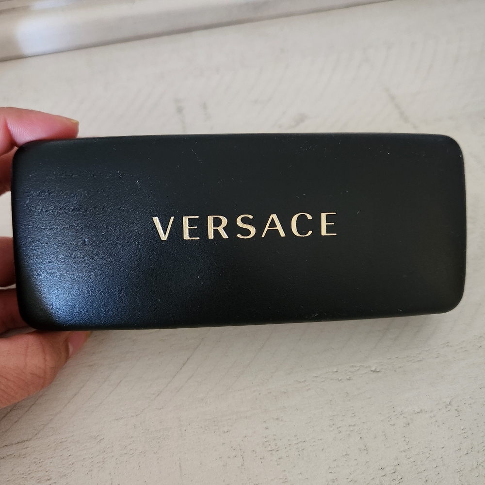 Versace Black Eyeglass Case Only